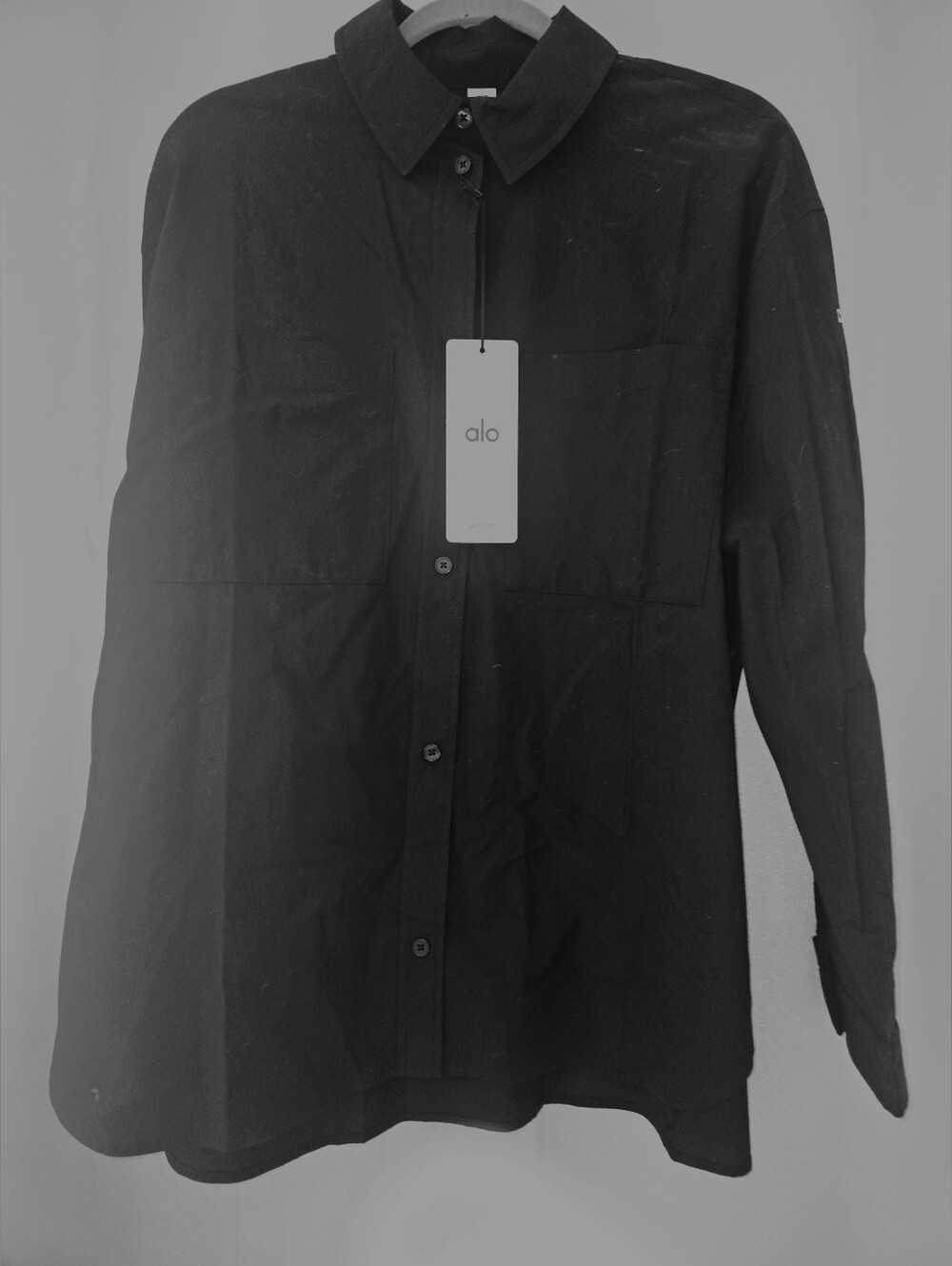 Alo Yoga Cotton Real Deal Button Up Long Sleeve - Picture 6 of 7
